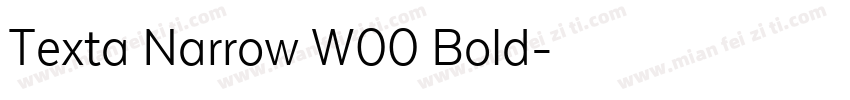 Texta Narrow W00 Bold字体转换